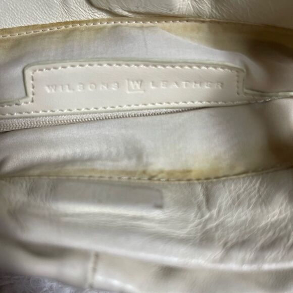 Vintage Wilson Leather 1899 Beige soft leather small shoulder bag. - Picture 14 of 16